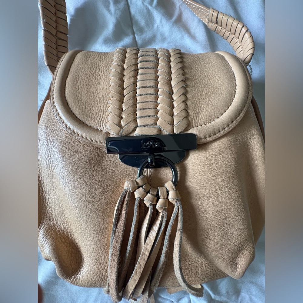 Kooba Beige Leather Shoulder Bag